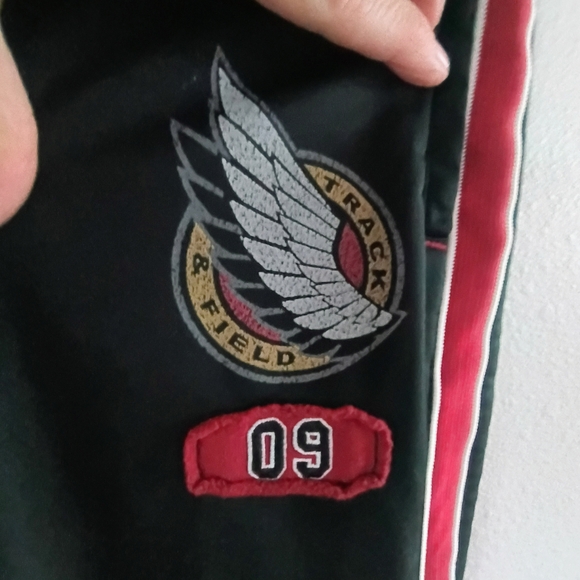 Urban Pipeline Black Red Track Pants Athletic Logo Streetwear Men’s - Picture 2 of 10